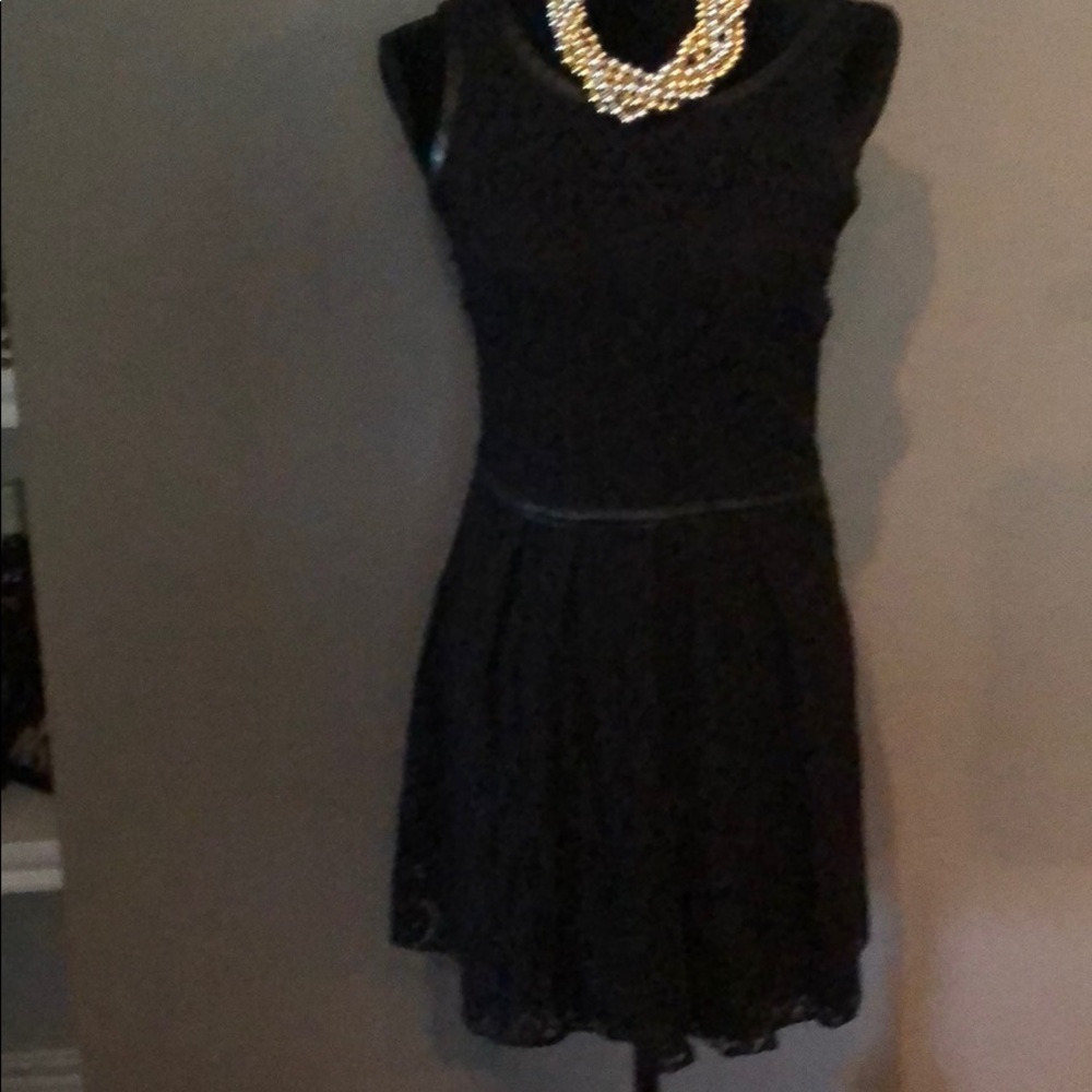 Black lace dress